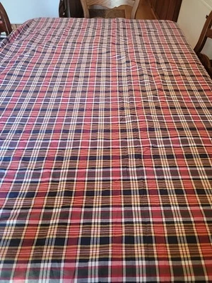 Rare! RALPH Lauren TWIN Duvet Cover Reversible Denim Plaid  Kennebunkport NICE! - Image 1 of 4