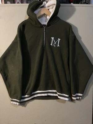 Chaqueta con Capucha Mossimo De Colección Polar Cuarto Cremallera Para Hombre Sudadera Grande De Colección Foto 1 de 4