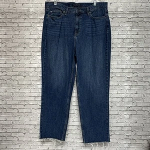 Calvin Klein Jeans Damen Größe 14/32 Medium Wash Raw Hem High Rise - Bild 1 von 13