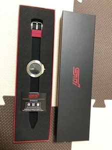 Subaru STI Design Original Men's Wristwatch Black Limited Edition MIJ w/Box New - Picture 1 of 24