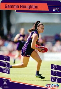 2022 FREMANTLE DOCKERS AFLW Card GEMMA HOUGHTON Teamcoach - Picture 1 of 2