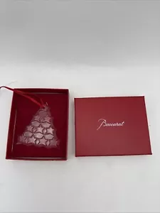 BACCARAT Crystal Tree Christmas Noel Ornament 2010 With Box And Pouch - Picture 1 of 8