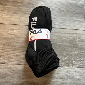 12 Pair Fila Men's Sport-style Qtr Cut Versatility Comfort & Style Socks 10-13 - Picture 1 of 4