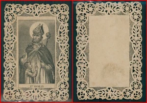 St Nicolas Nicolai santino merlettato primi 900 - Bild 1 von 1
