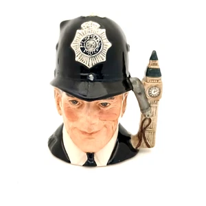 Royal Doulton The London Bobby Character Jug D6762 Small 1985 England Big Ben - Picture 1 of 5