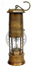 Oil Lamp Permissible Flame Safety Lantern Ship Maritime Brass Nautical Miner 14"