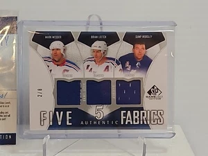 2011-12 SP GAME USED MESSIER, LUNDQVIST, LEETCH ETC Fabrics Five RANGERS /8 COA - Picture 1 of 4