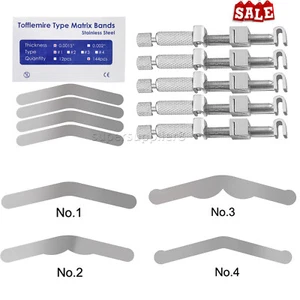 Dental Tofflemire Matrix Bands Universal Stainless Steel Matrix Band Retainer SS - Picture 1 of 25