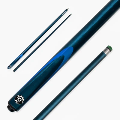 Jonny 8 Ball Inferno 2 Piece Graphite Fiberglass Snooker & Pool Cue 9.5mm Tip - Image 1 of 4
