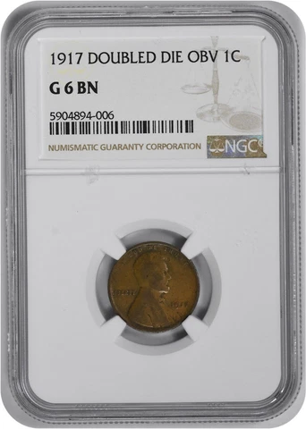 1917 Lincoln Cent DDO FS-101 G06BN NGC Cover