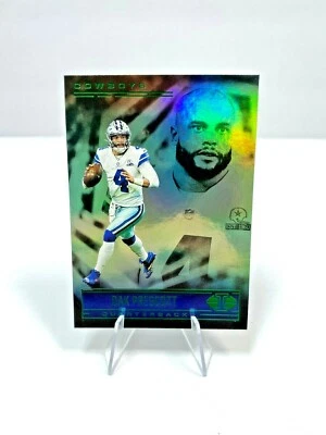 2021 Illusions Football Dak Prescott #46 Dallas Cowboys - Emerald Green Parallel - Image 1 of 2