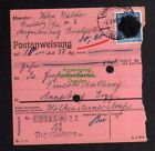 B2814 Sächsische Schwärzung 1945 Postanweisung Augustusburg - Annaberg AP 791