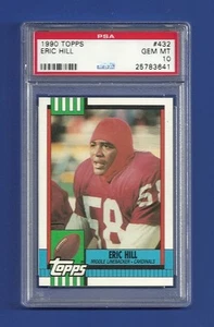 Eric Hill 1990 Topps #432 PSA 10 gemas como nuevo Pop 1 Phoenix Cardinals - Imagen 1 de 1