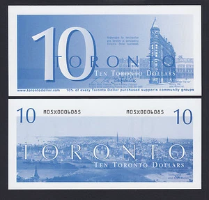Canada 2008 Local Currency 10 TORONTO Dollars UNC - Picture 1 of 1
