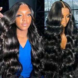 Body Wave 13x4 13x6 360 Hd Human Hair Wig Body Wave Lace Frontal Wig for Women - Picture 1 of 9