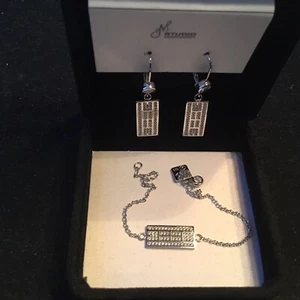 TENNISPLATZ THEMA ZIRKONIA INDIVIDUELLES SCHMUCKSET - Bild 1 von 9