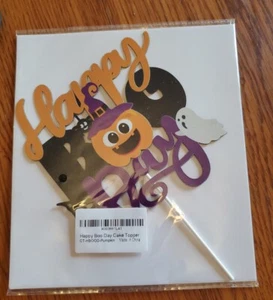 Halloween Birthday Cake Topper Happy Boo Day Cake Topper new in package - Picture 1 of 2
