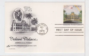 TurtlesTradingPost- Iolani Palace Honolulu 1979 FDC #UX81- Artcraft Cachet - Picture 1 of 1