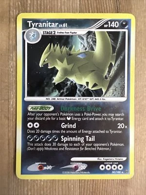Tyranitar 30/100 - Holo - Stormfront - Pokemon Card - MP - Image 1 of 2