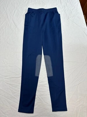 Fits T4 Sports Women’s Xl Fleece Breeches Blue Horse Riding Pants Stretch - Image 1 of 4