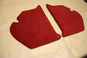 Holden HK-HT-HG kick panels L & R. Red plush carpet. NEW. - Picture 1 of 1