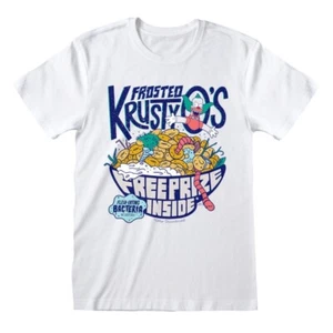 Official The Simpsons T-Shirt – Frosted Krusty Q's Retro Cereal Parody Fan Tee - Picture 1 of 9