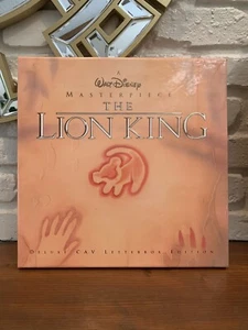 Disneys Masterpiece The Lion King 12” Laserdisc Deluxe CAV Letterbox Box Set EUC - Picture 1 of 5