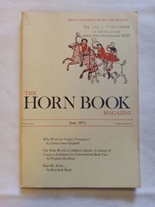 1972 June, The HORN BOOK Magazine, "Dear Mr. Keats..." (BM101) - Bild 1 von 5