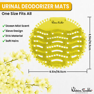 10 Pack of Yellow Bathroom Odor Freshener Urinal Mats Bathroom Cleaning Supplies