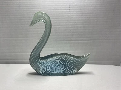 Vintage Abraham Palatnik Acrylic Lucite Sculpture Swan 7” From Brazil - Image 1 of 4