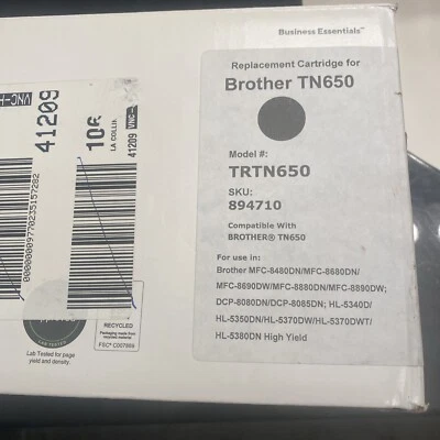 TRU RED Black Toner Cartridge for BROTHER TN650 - New - Image 1 of 4