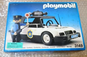 1986 Geobra Playmobil 3149 Voiture de Police Complete ! - Imagen 1 de 12