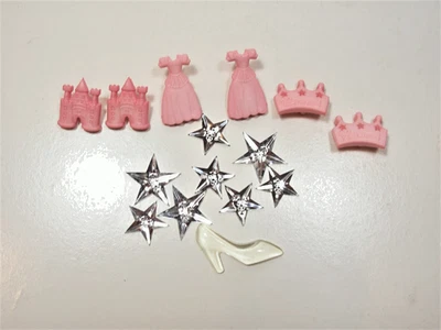 Le Bouton Princess Buttons and Flatbacks x 15 Pieces Shank and 2-Hole B43 - Image 1 of 4