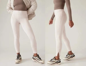 Pantalones de tirar Athleta Delancey Skyline Tight Braiden Cream Textured Pull On Talla grande L - Imagen 1 de 13