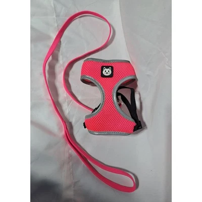 Arnés y correa para gato - rosa Foto 1 de 2