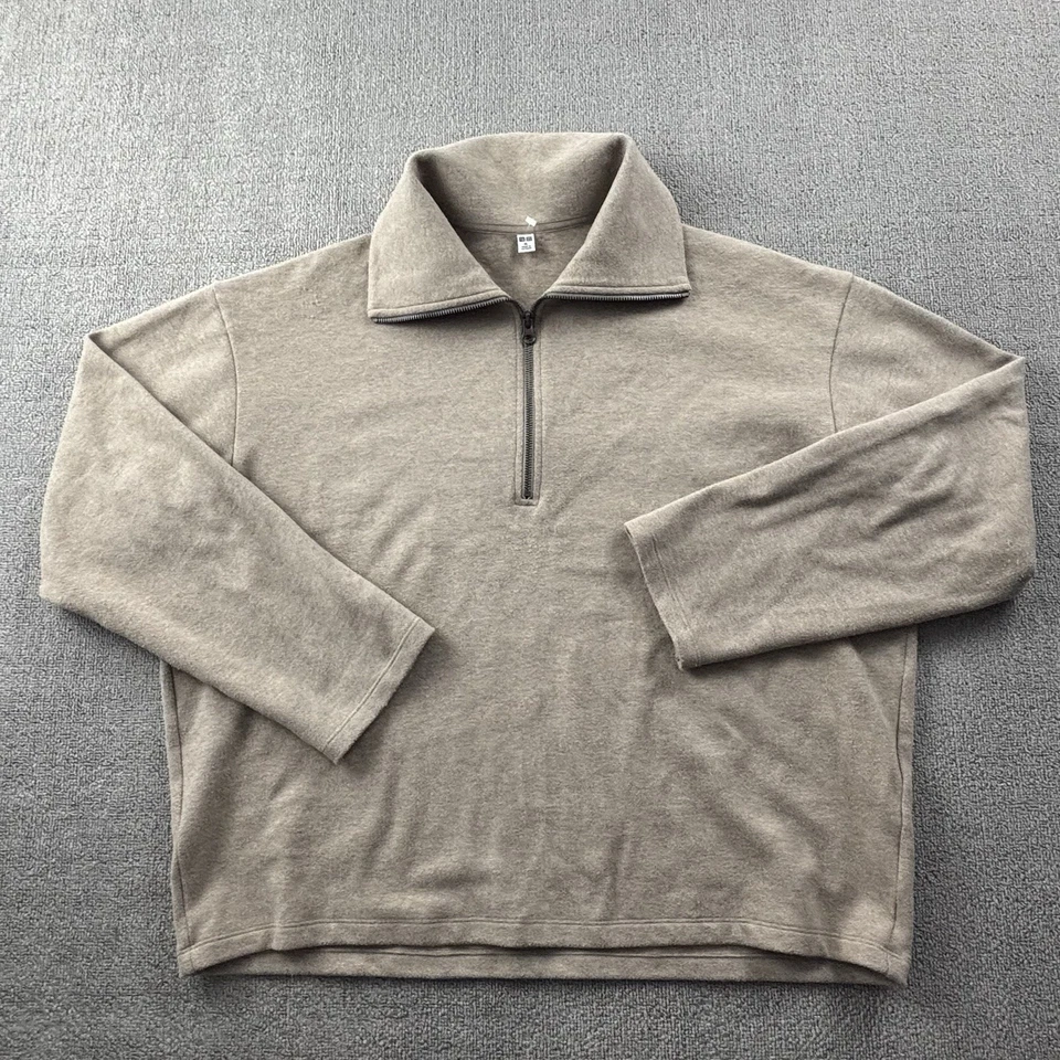 Uniqlo Suéter Adulto Extra Grande Bronceado Manga Larga Sudadera Informal Para Hombre Foto 1 de 4