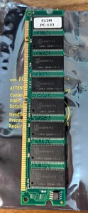 512MB PC-133 SDRAM Lei LES64408TA-7.5 - New Old Sealed Stock - Picture 1 of 4