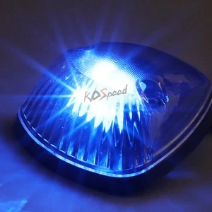 5x Pickup Truck Chrome Roof Top Marker Set Blue LED for 94-98 Dodge Ram BR/BE - Picture 1 of 5
