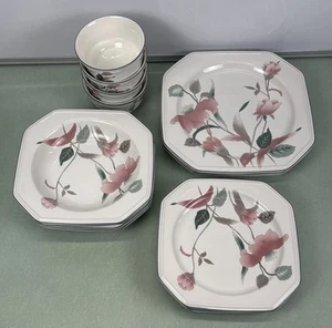 Mikasa Continental fiori di seta cena insalata dessert ciotole piatti F3003 Giappone - Foto 1 di 10