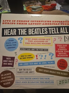 VTG BEATLES VINYL Hear The Beatles Tell All SEALED SHRINK Record Vee Jay PRO202 - Picture 1 of 2