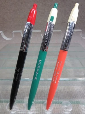 Lote de 3 bolígrafos de colección Early Papermate 98 publicidad clicker plástico años 50 EE. UU. Foto 1 de 4