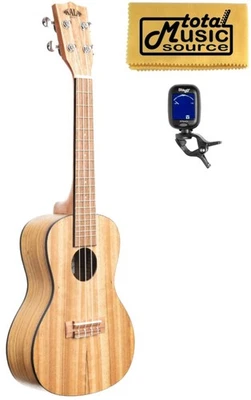 Kala KA-PWC/LH Pacific Walnut Concert Left Handed Ukulele w/ Tuner - Image 1 of 4