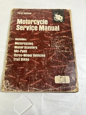 Manual de servicio de motocicleta, 1ª edición, Technical Publications Inc. 1966 vintage Foto 1 de 4