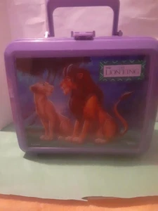 Fiambrera vintage Aladdin Disney El Rey León púrpura sin termo ¡buen estado! - Imagen 1 de 10