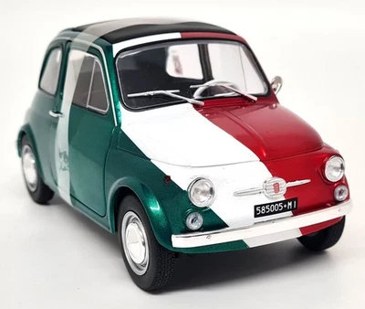 Solido 1/18 Fiat 500 Italia 1965 Tribute Edition Diecast scale model car - Image 1 of 4