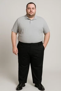 Lee Extreme Comfort Straight Fit Men's Black Pants Size 48X28 NWT - Picture 1 of 9