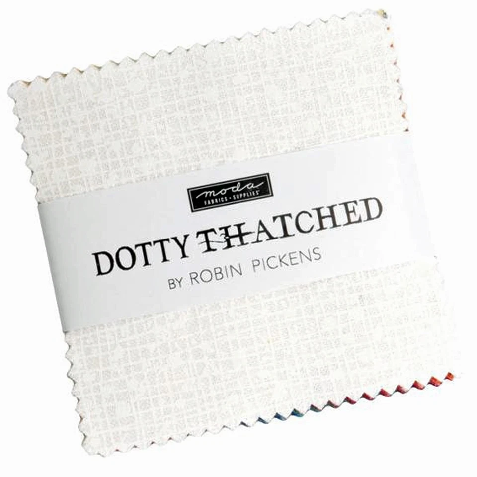 Dotty Thatched Mini 2.5" Charm Pack by Robin Pickens for Moda Fabrics - Image 1 of 2