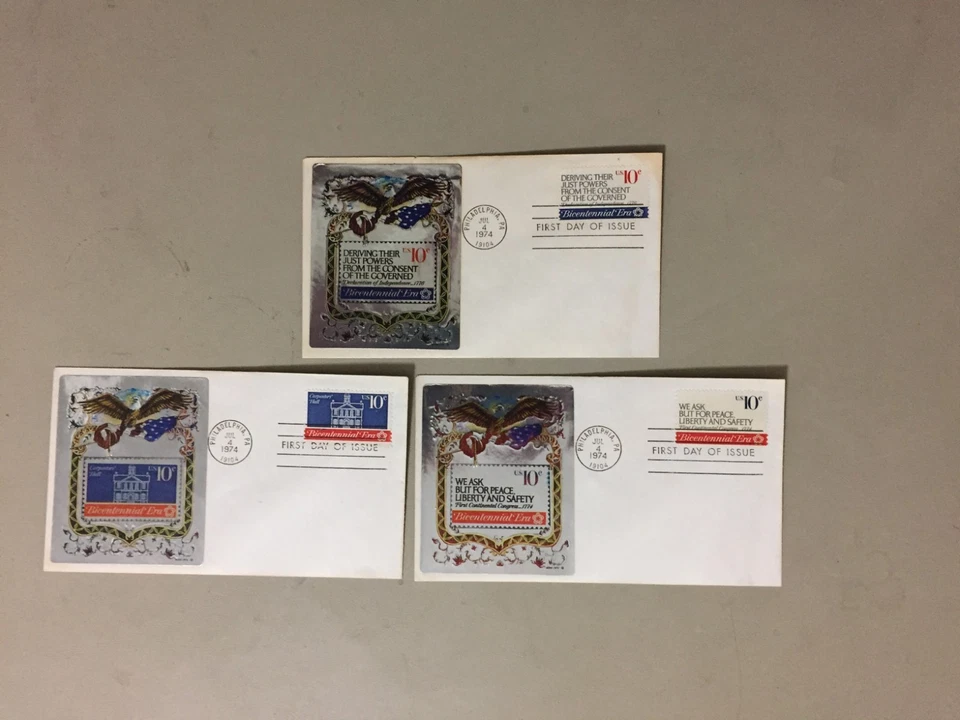 Three US PATRIOTIC fdc - Image 1 of 1