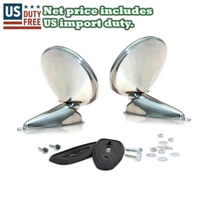HONDA SPORTS s 500 600 800 n360 63-72 CHROME DOOR FENDER MIRROR LH/RH - Picture 1 of 6