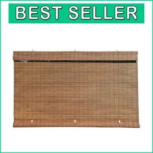 36" x 72" Roll-Up Bamboo Blinds - Elegant Cord-Free Solution for Outdoor Living - Picture 1 of 10